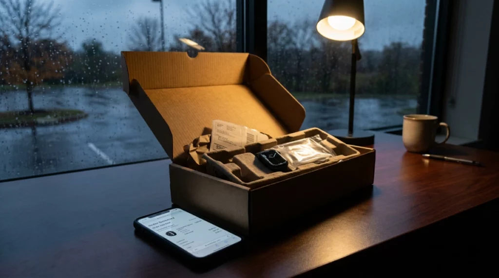 Constat d'un commissaire sur un achat en ligne