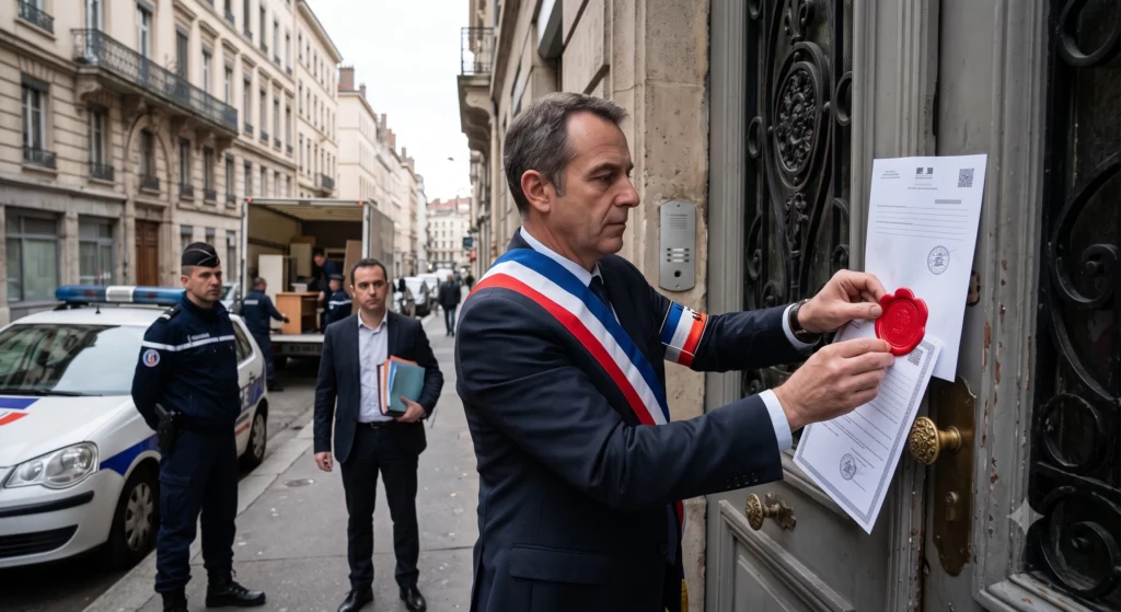 Un huissier effectue une Saisie de SCI