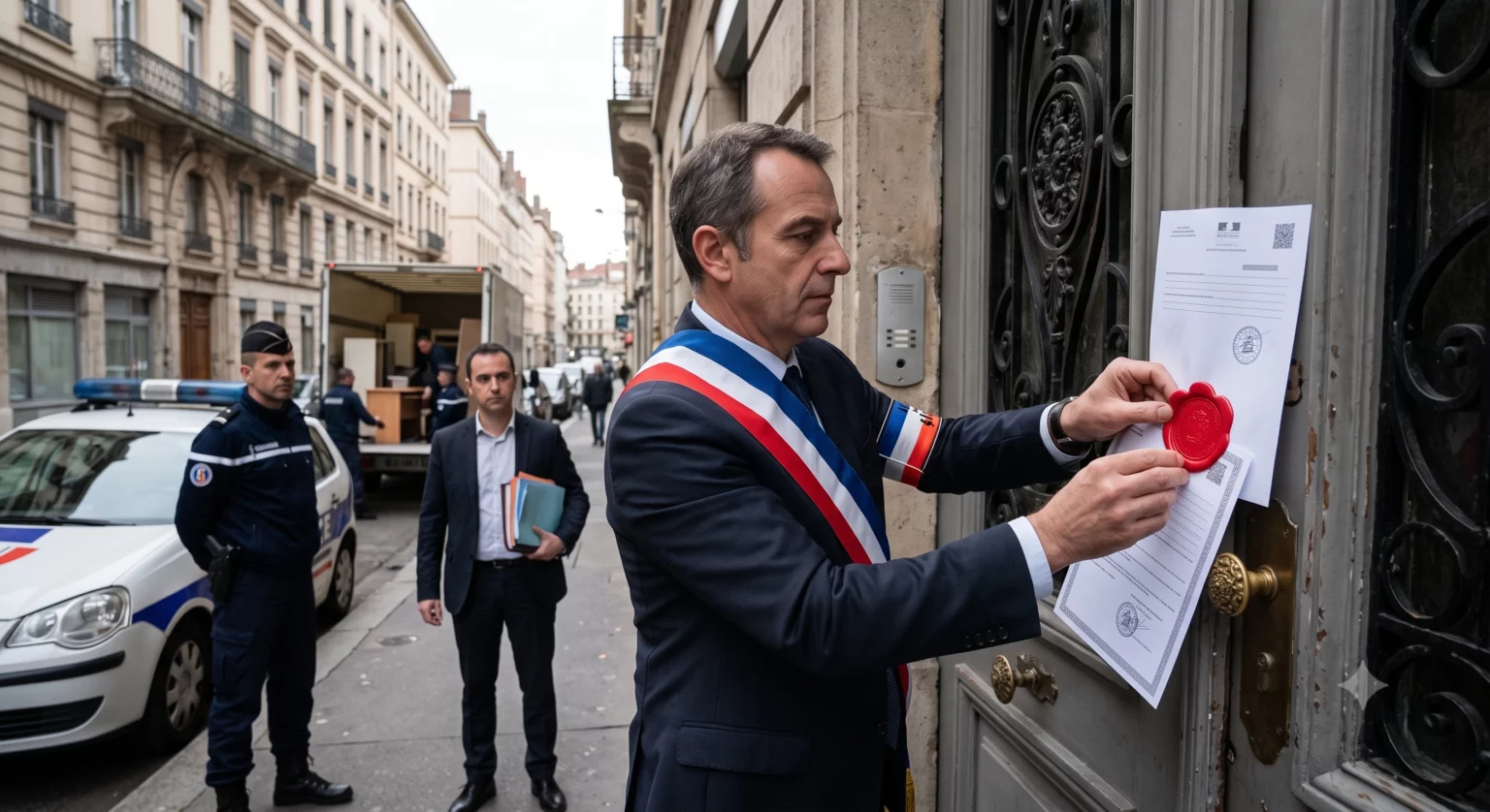 Un huissier effectue une Saisie de SCI