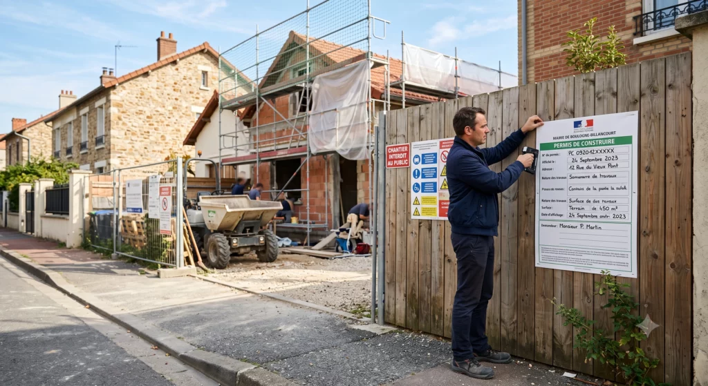 Affichage de votre permis de construire
