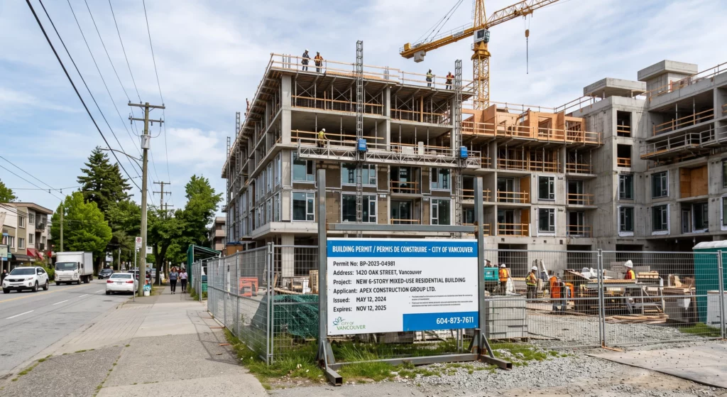 affichage d'un permis de construire