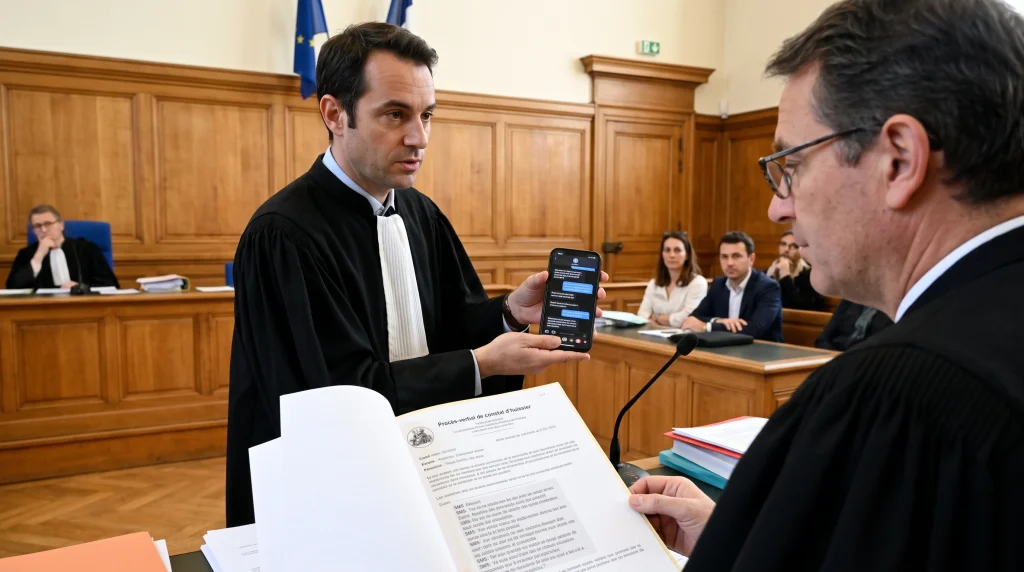 sms en tant que preuve